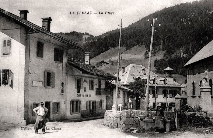 collection de photos uniques représentant la clusaz autrefois