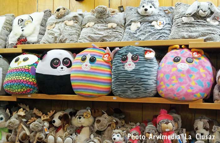peluche thème animaux la montagne la clusaz station de ski Haute Savoie